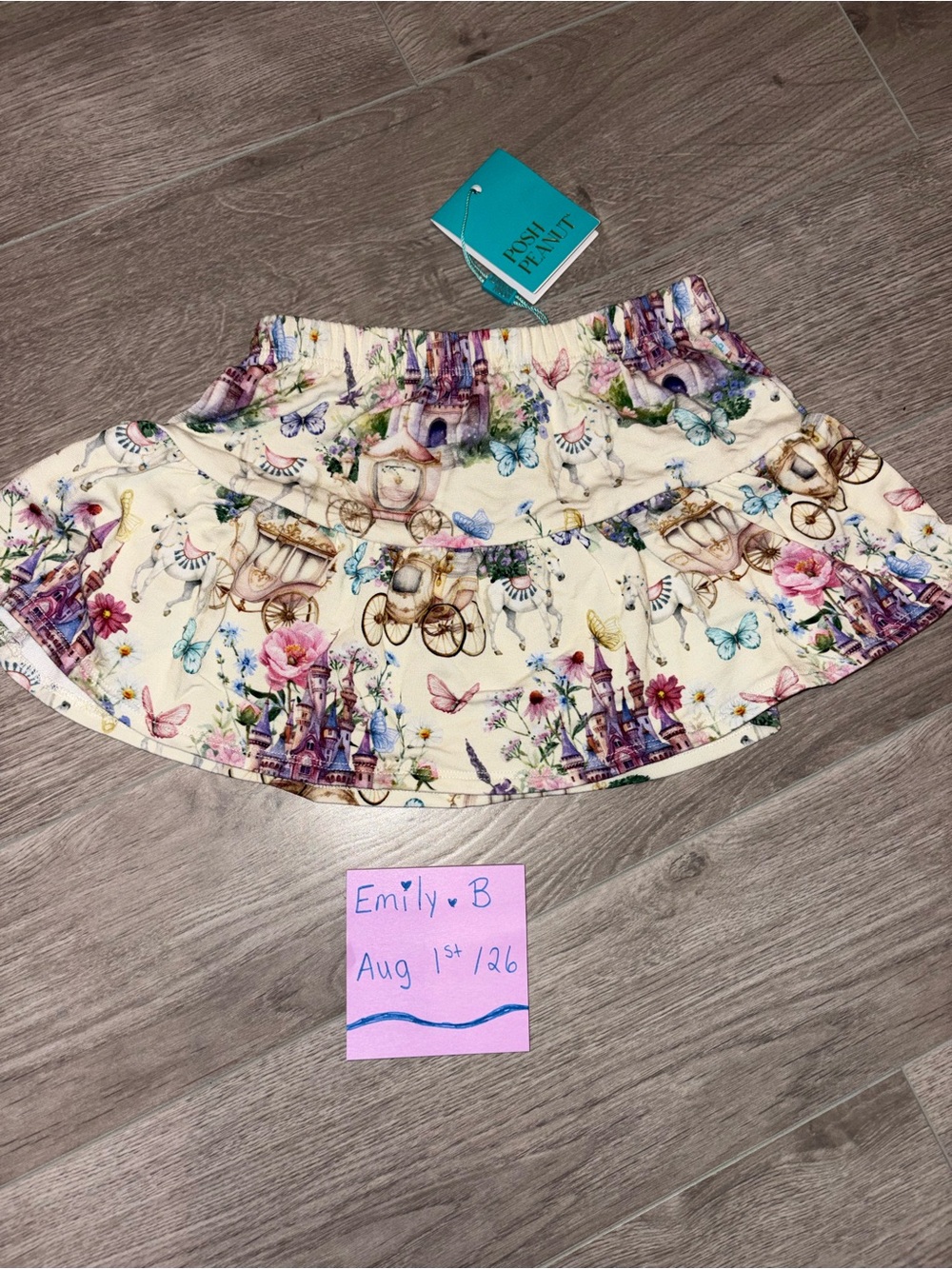 Posh Peanut Bamboo 3/4T skirt NWT
